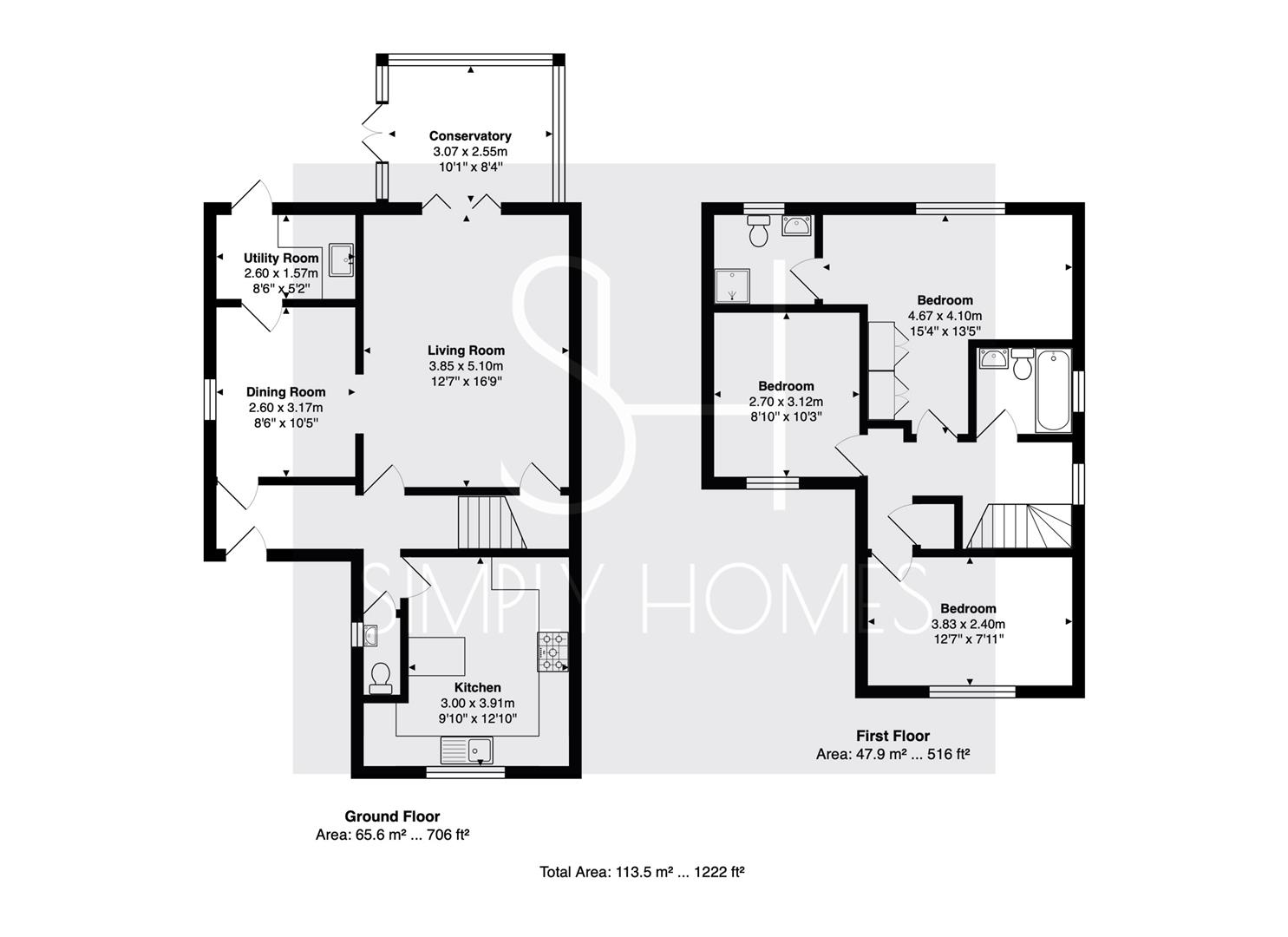 2, Stoat Close, Hertford floorplan
