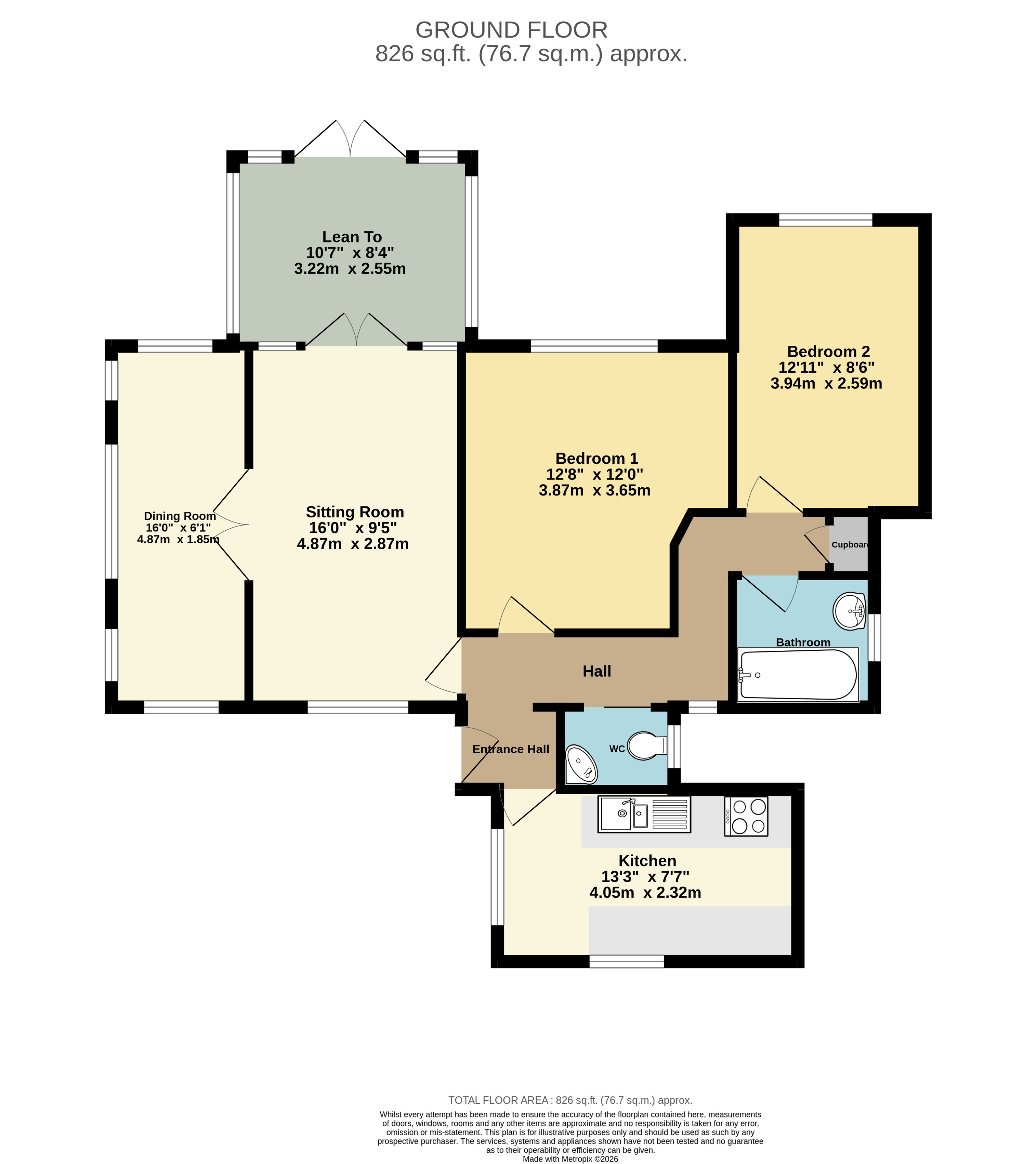 7a, Barton Lane, Barton On Sea floorplan