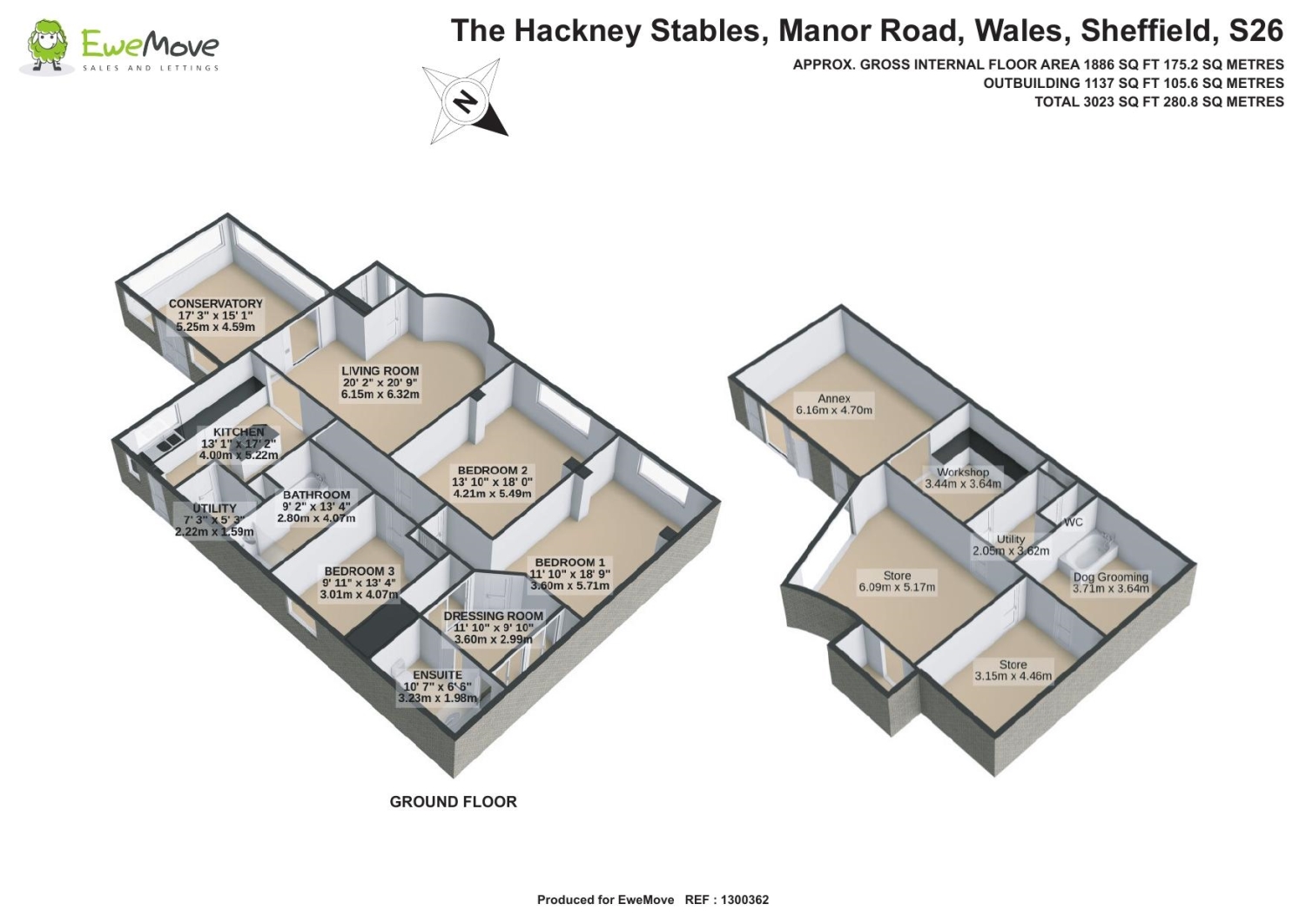 The Hackney Stables, Manor Road, Sheffield floorplan