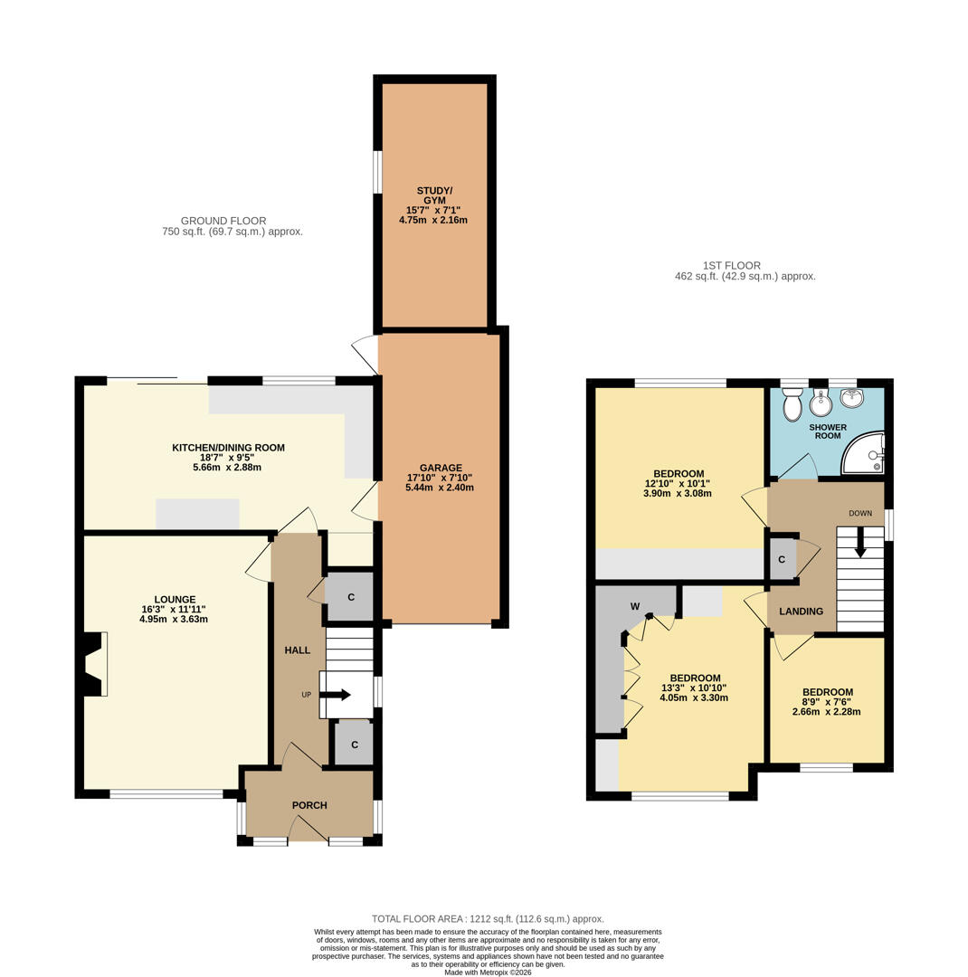 50, Handsworth Crescent, Coventry floorplan