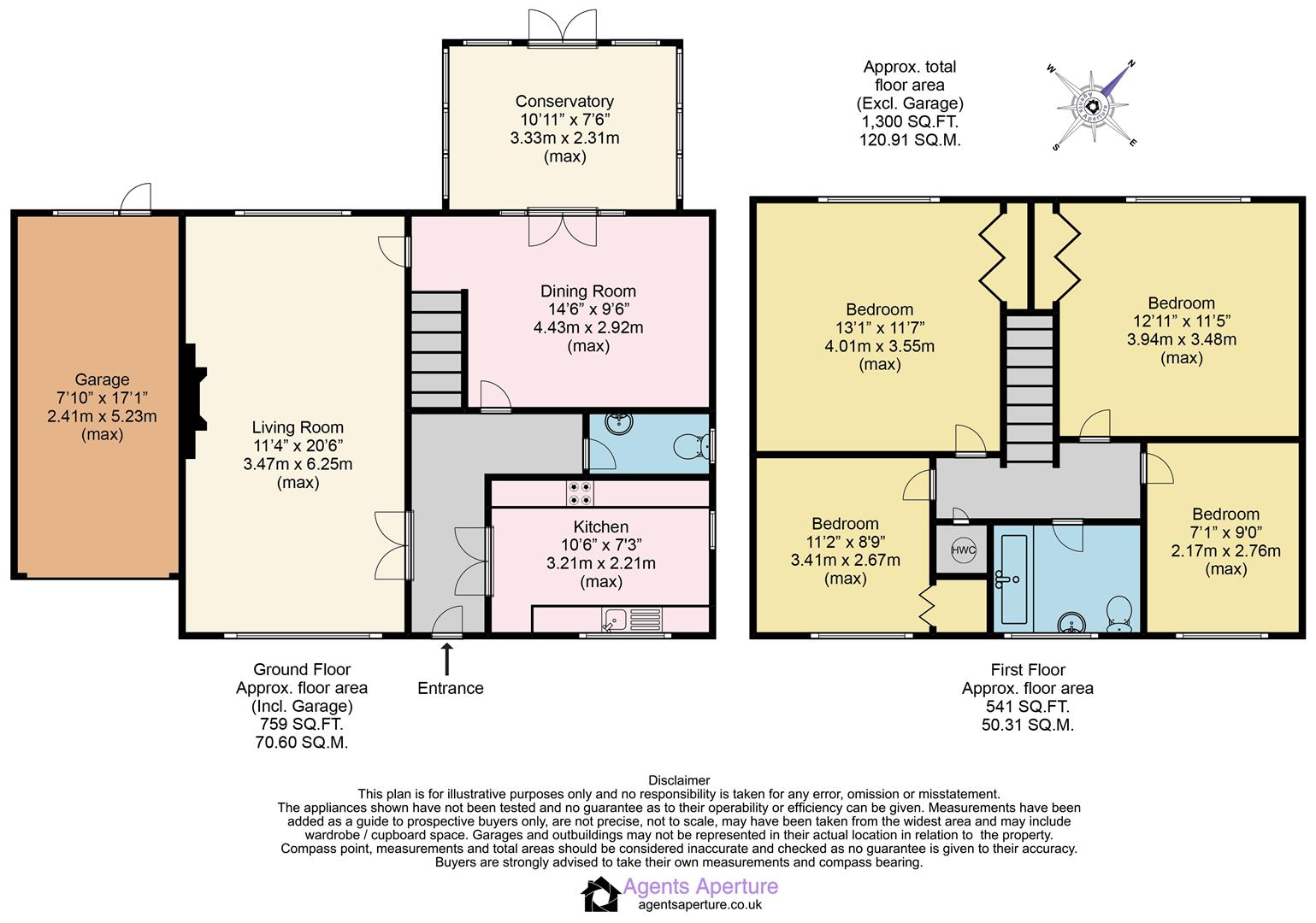 76, Seven Acres, New Ash Green floorplan