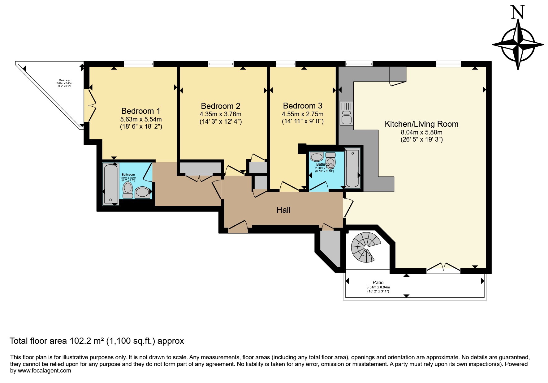 Flat 15, 7, Hide Place, London floorplan
