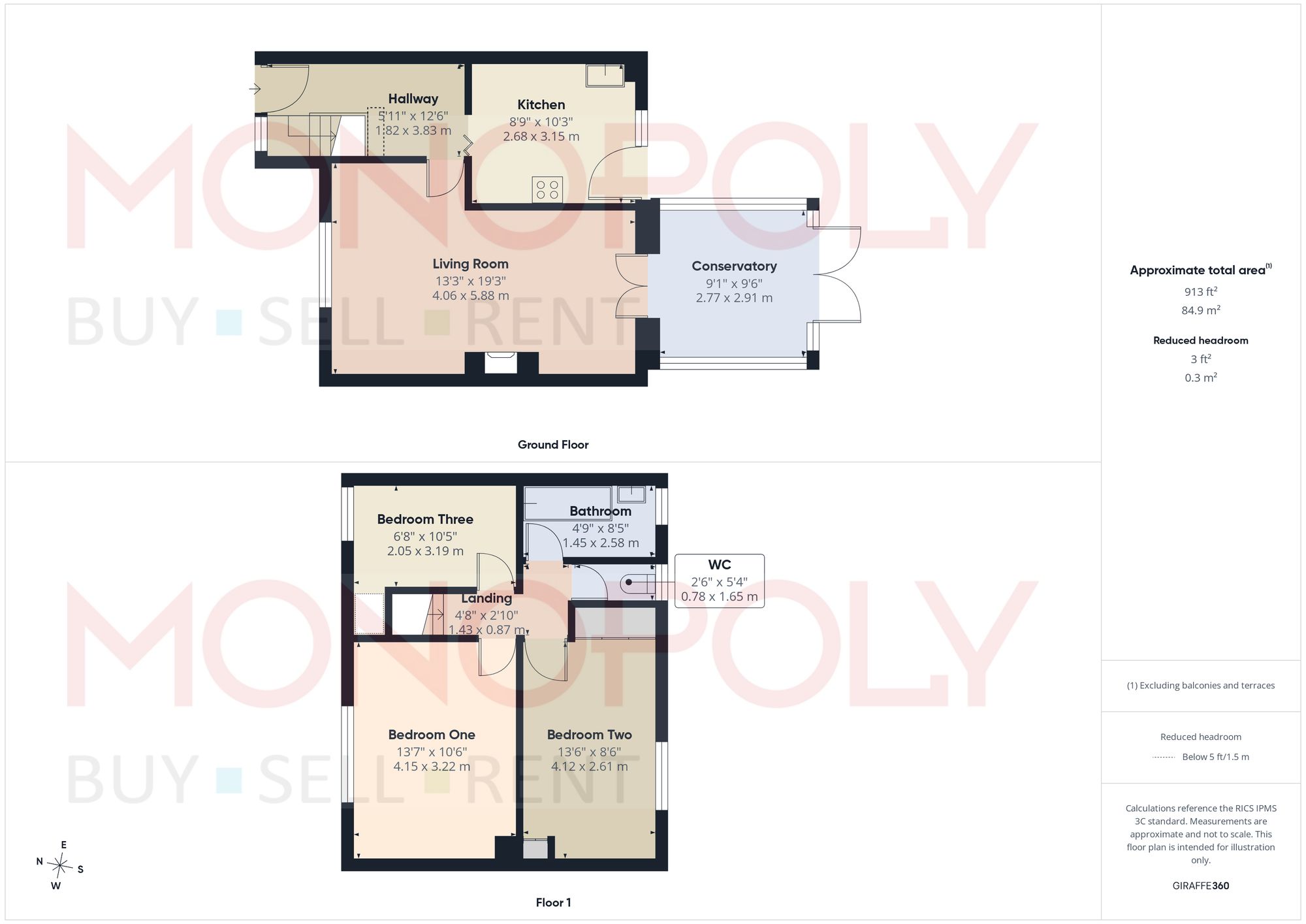 72 Hampden Way, Wrexham floorplan