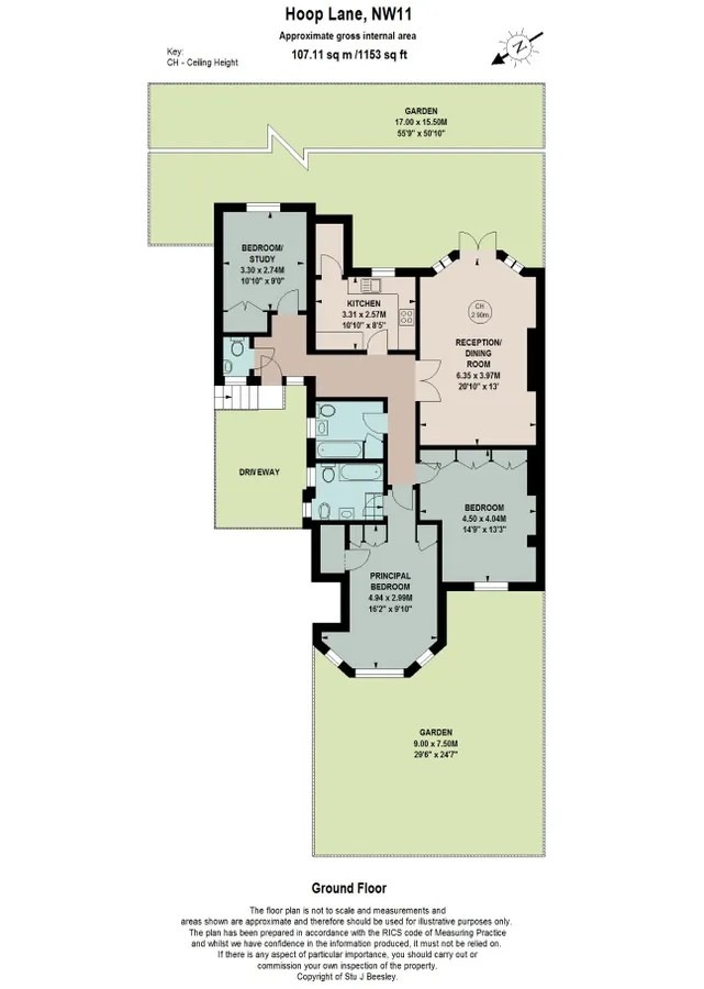 19 Hoop Lane, London, Greater London floorplan
