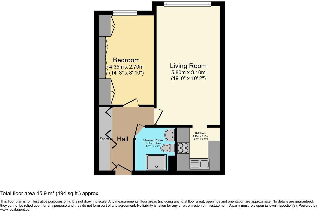 68, Chester Road, Stockport floorplan