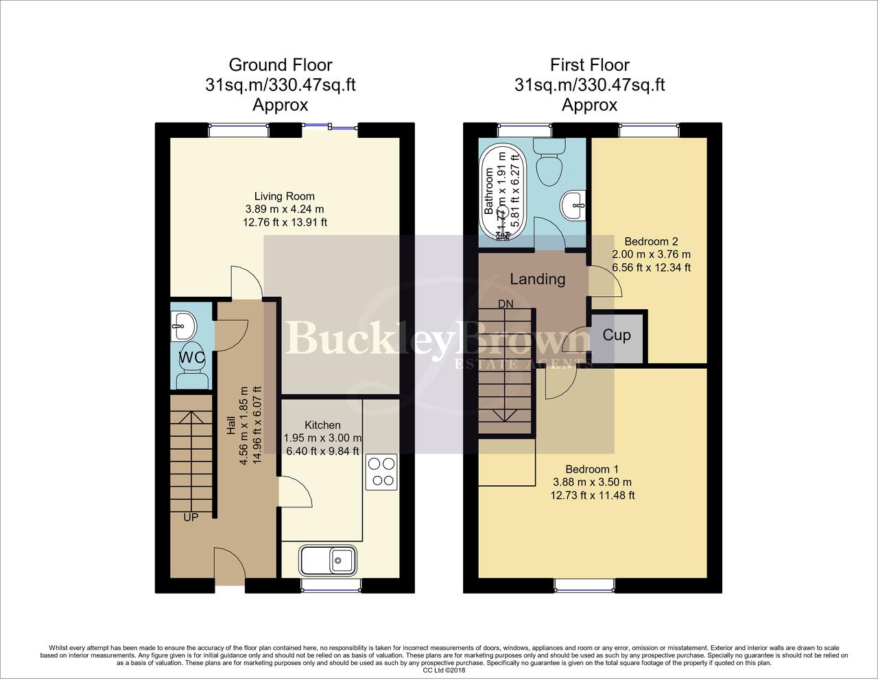 171, Park Lane, Nottingham floorplan