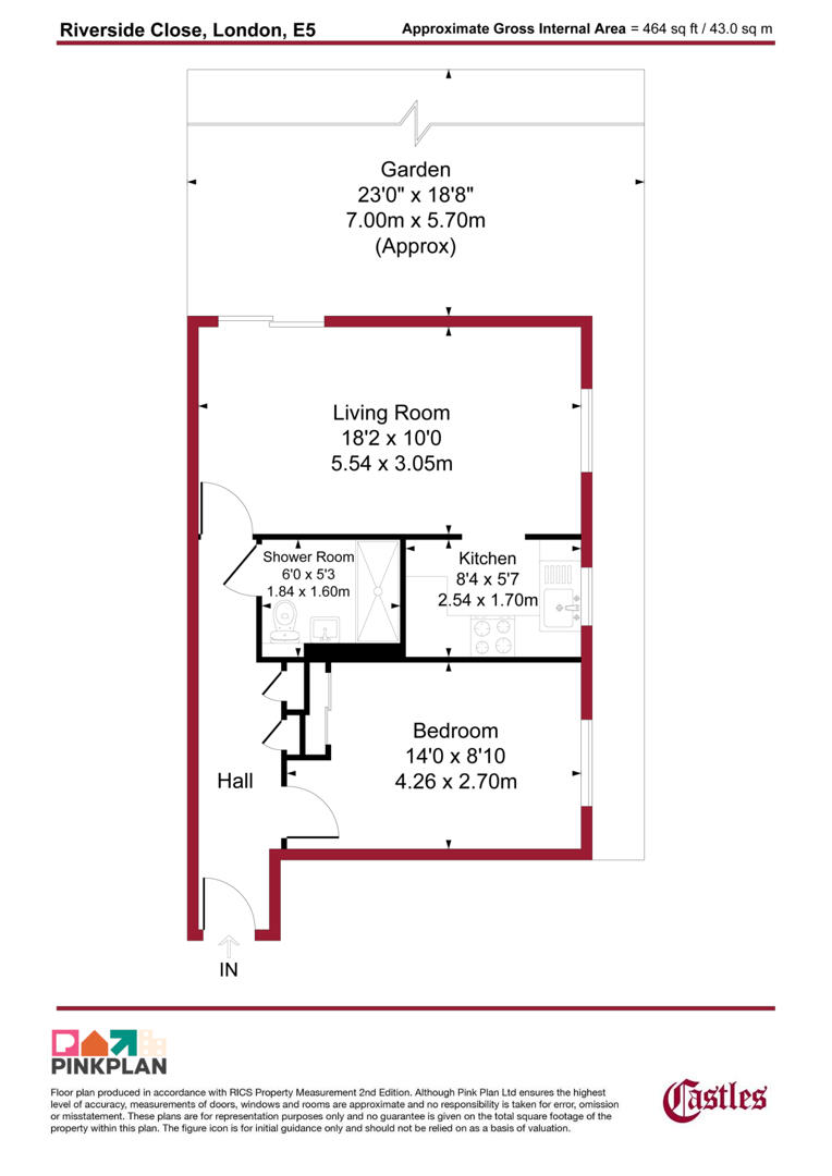 85, Riverside Close, London floorplan