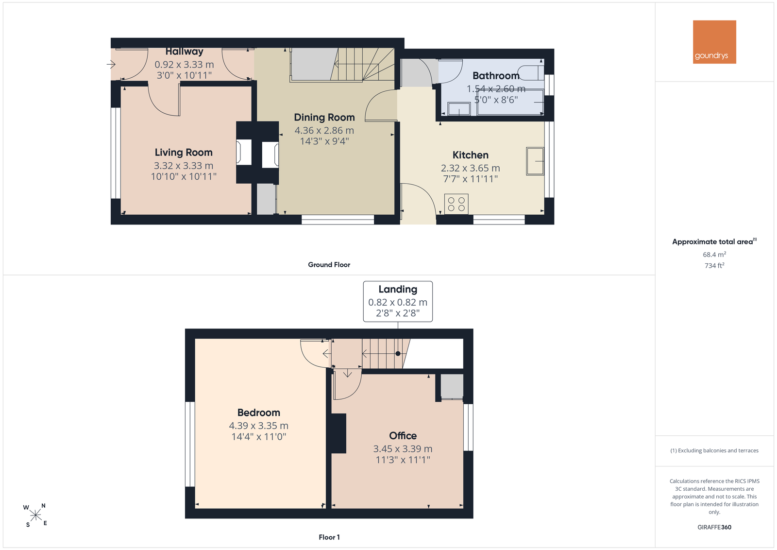 1, Higher Broad Lane, Redruth floorplan