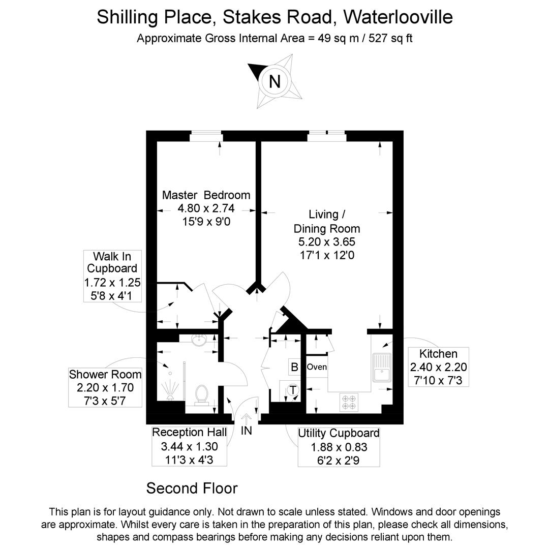 Flat 45, Shilling Place, Stakes Road, Waterlooville floorplan