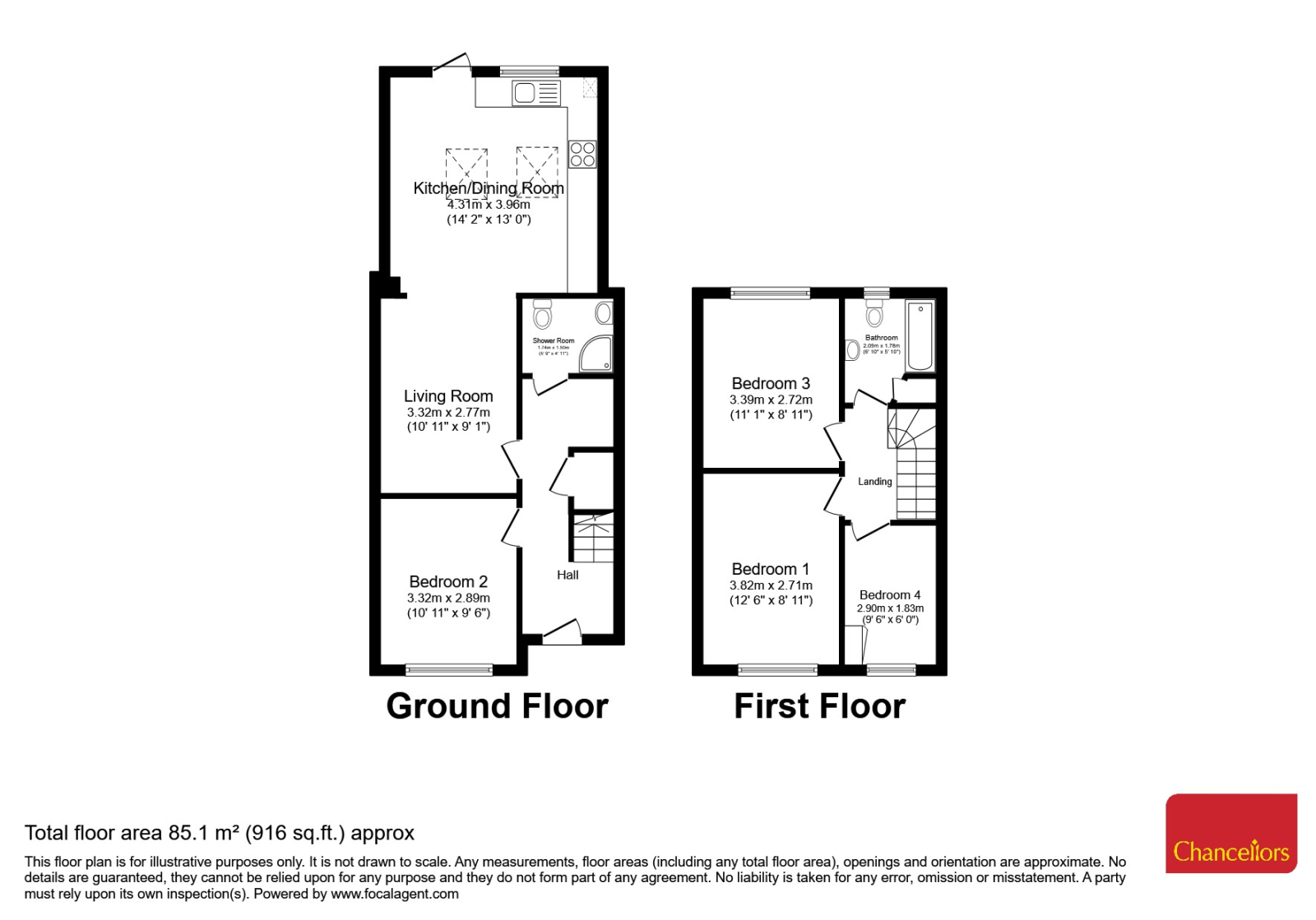 11, Sunray Avenue, Surbiton floorplan