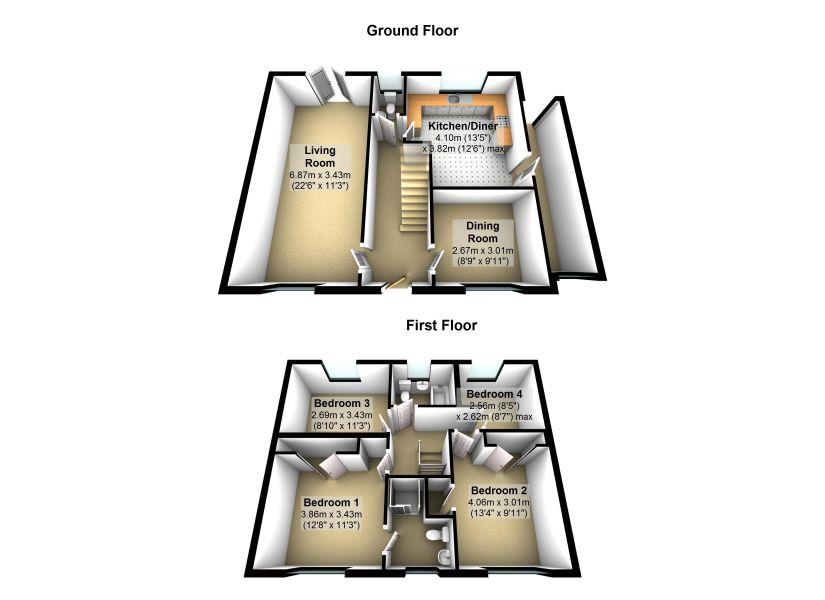 64, Selkirk Drive, Milton Keynes floorplan