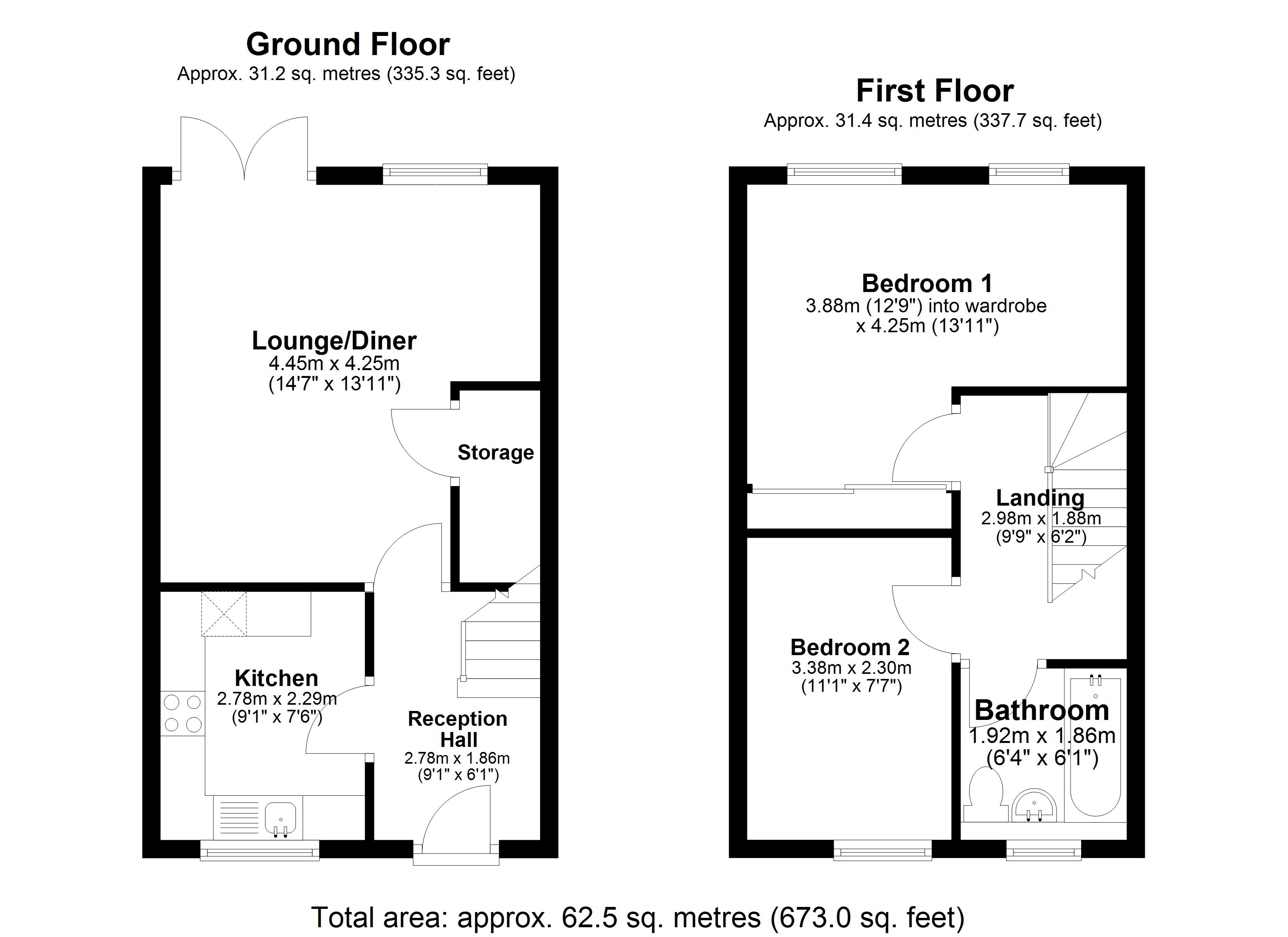 36, Lark Close, Birmingham floorplan