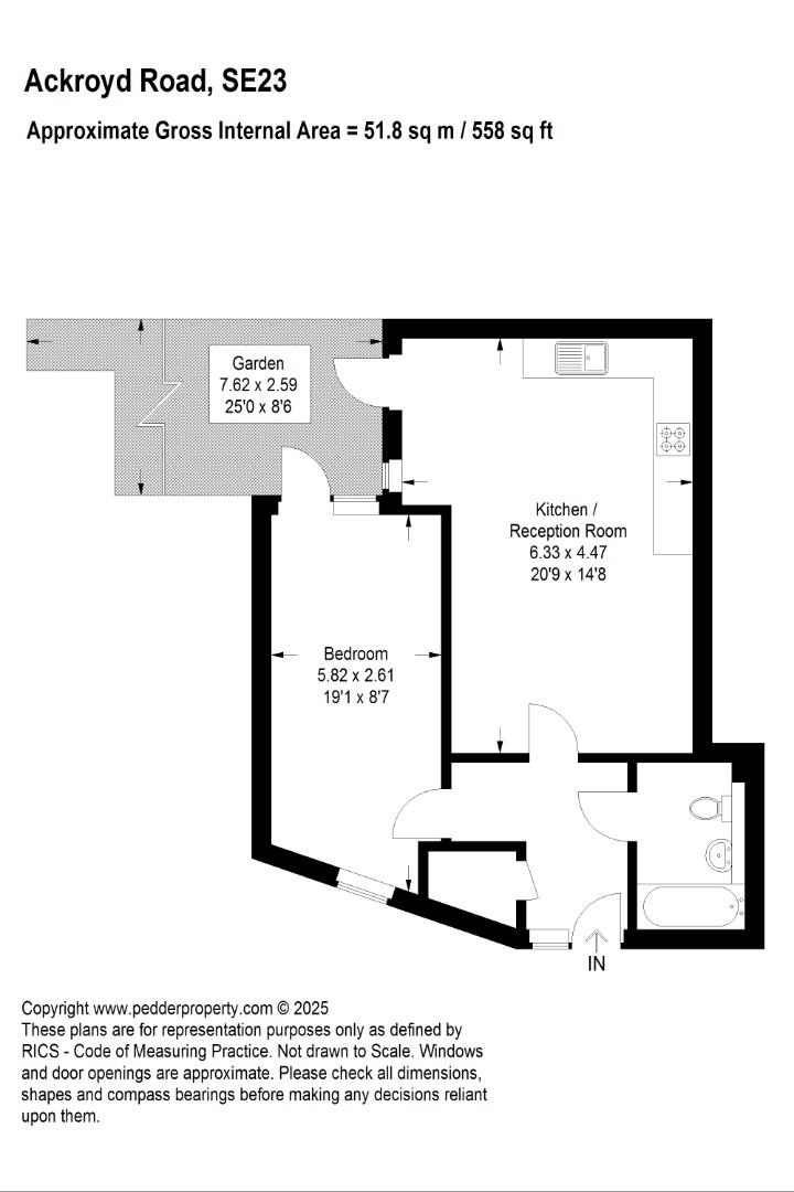 Flat 4, Ackroyd Road, London floorplan