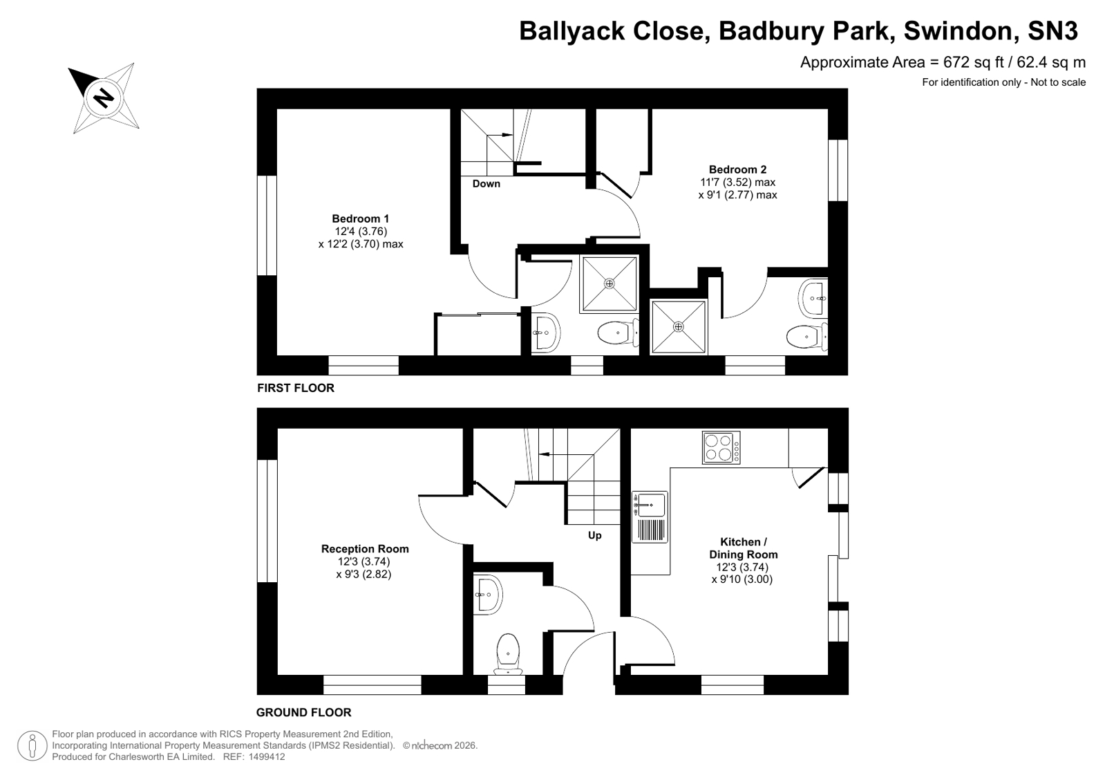 6, Ballyack Close, Swindon floorplan