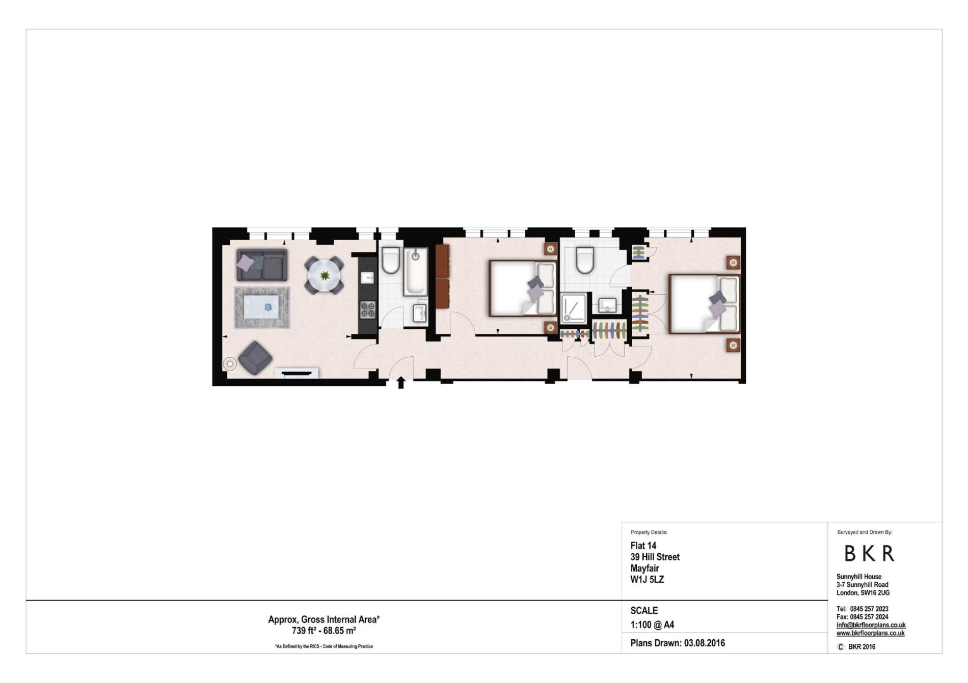 2 bed flat to rent in Hill Street, London W1J 68616880 Zoopla
