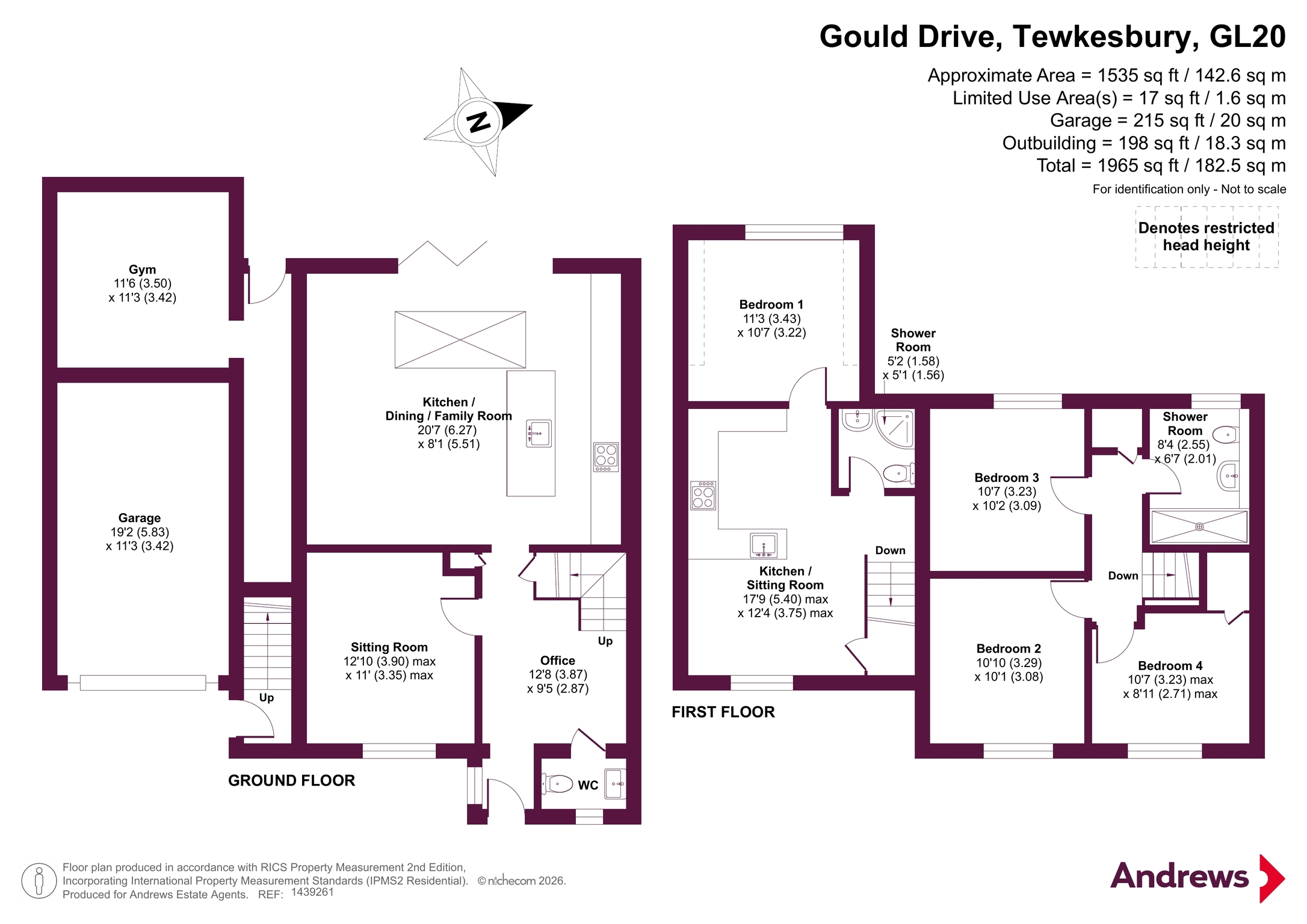 8, Gould Drive, Tewkesbury floorplan