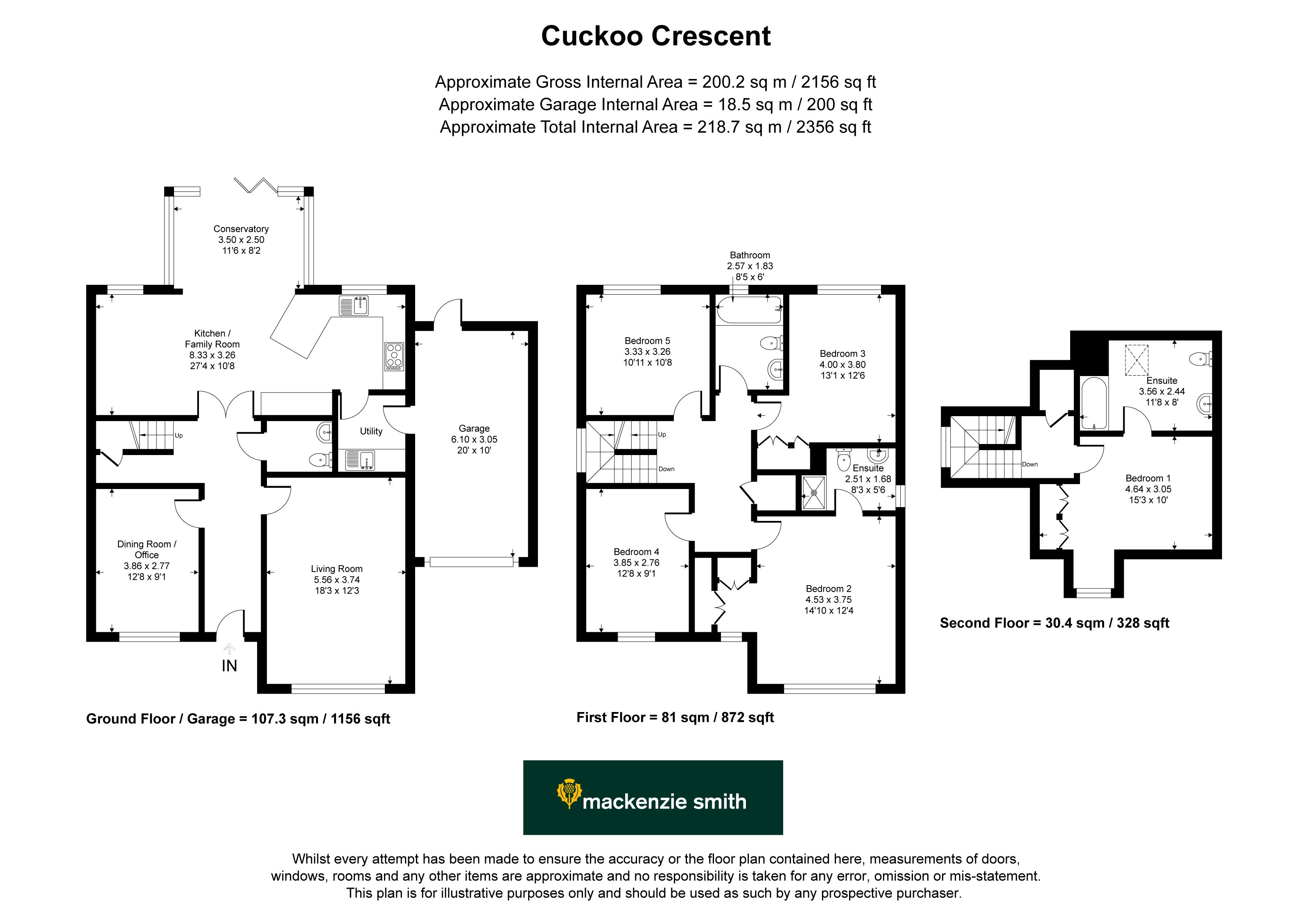 22, Cuckoo Crescent, Camberley floorplan