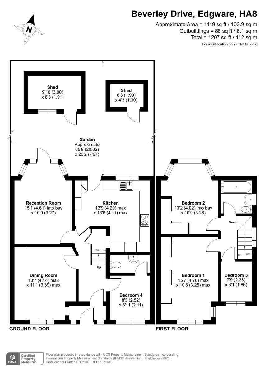 118 Beverley Drive, Edgware floorplan