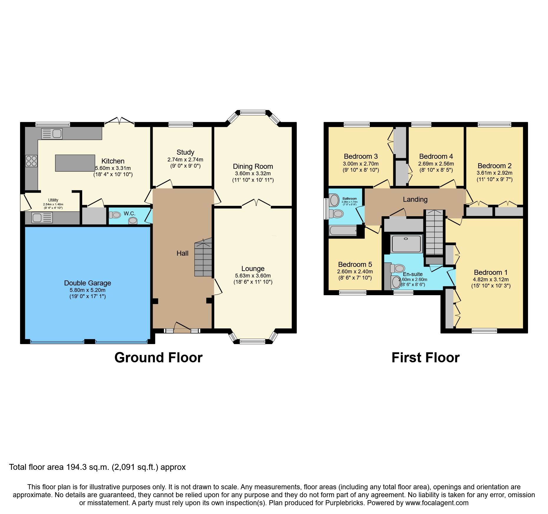 5, Chestnut close harlow wood, Nottingham floorplan
