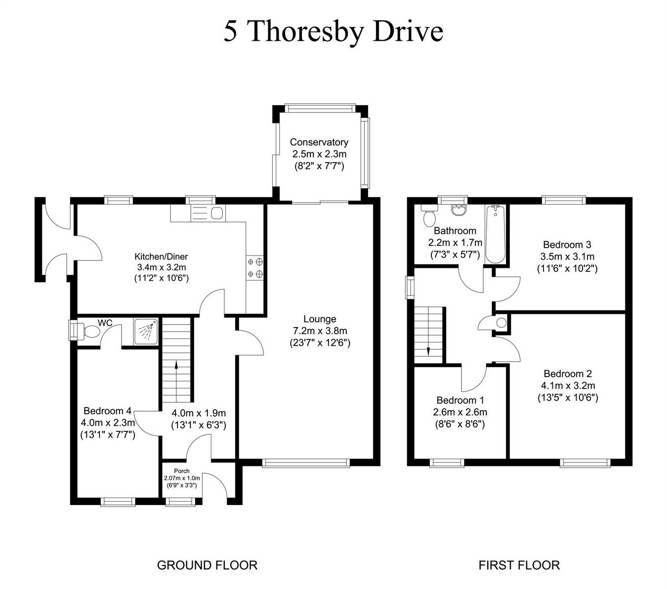 Free property report 5 Thoresby Drive, Edwinstowe, NG21 9NG Chimnie