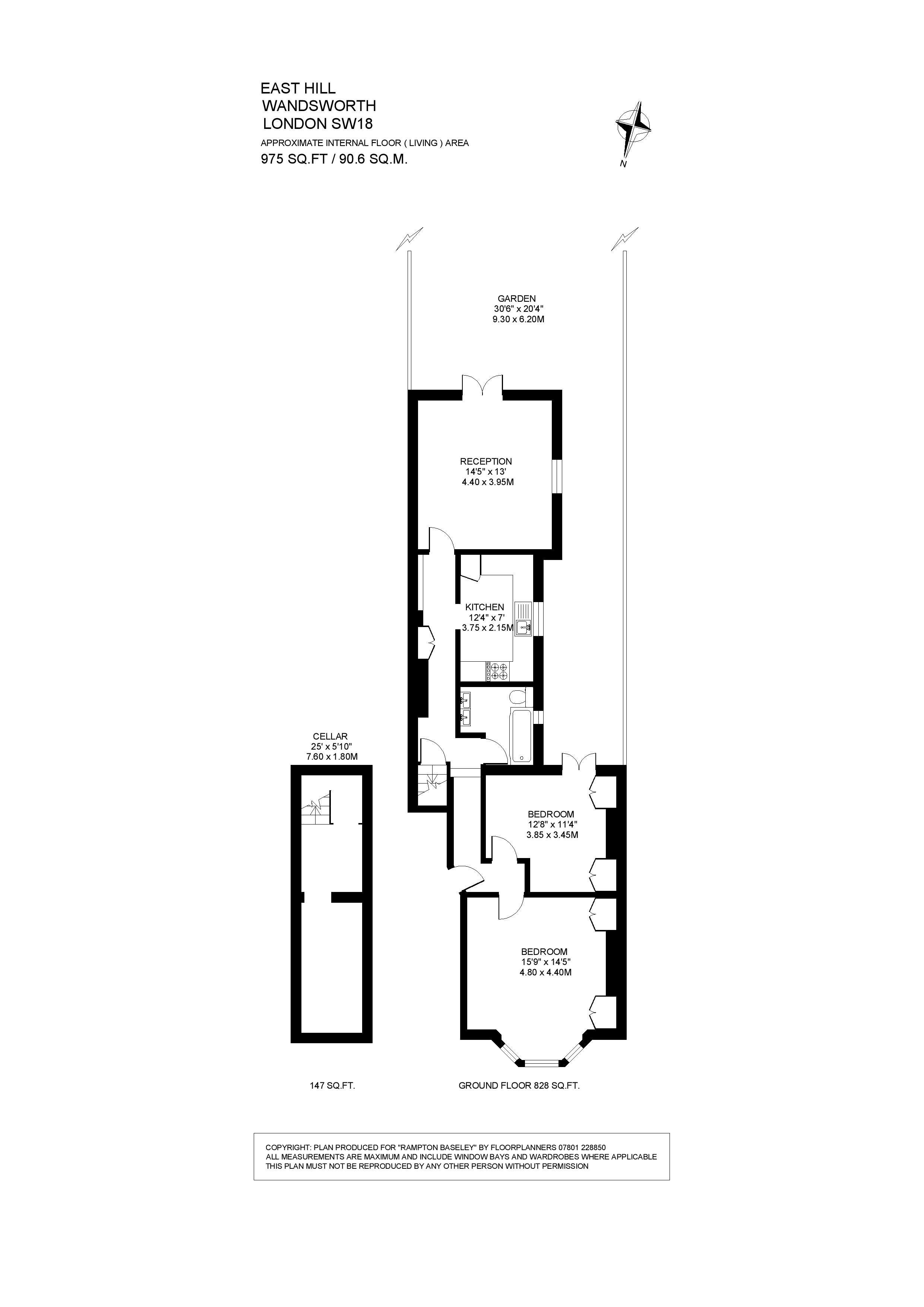 Ground Floor Flat, 127, East Hill, London floorplan