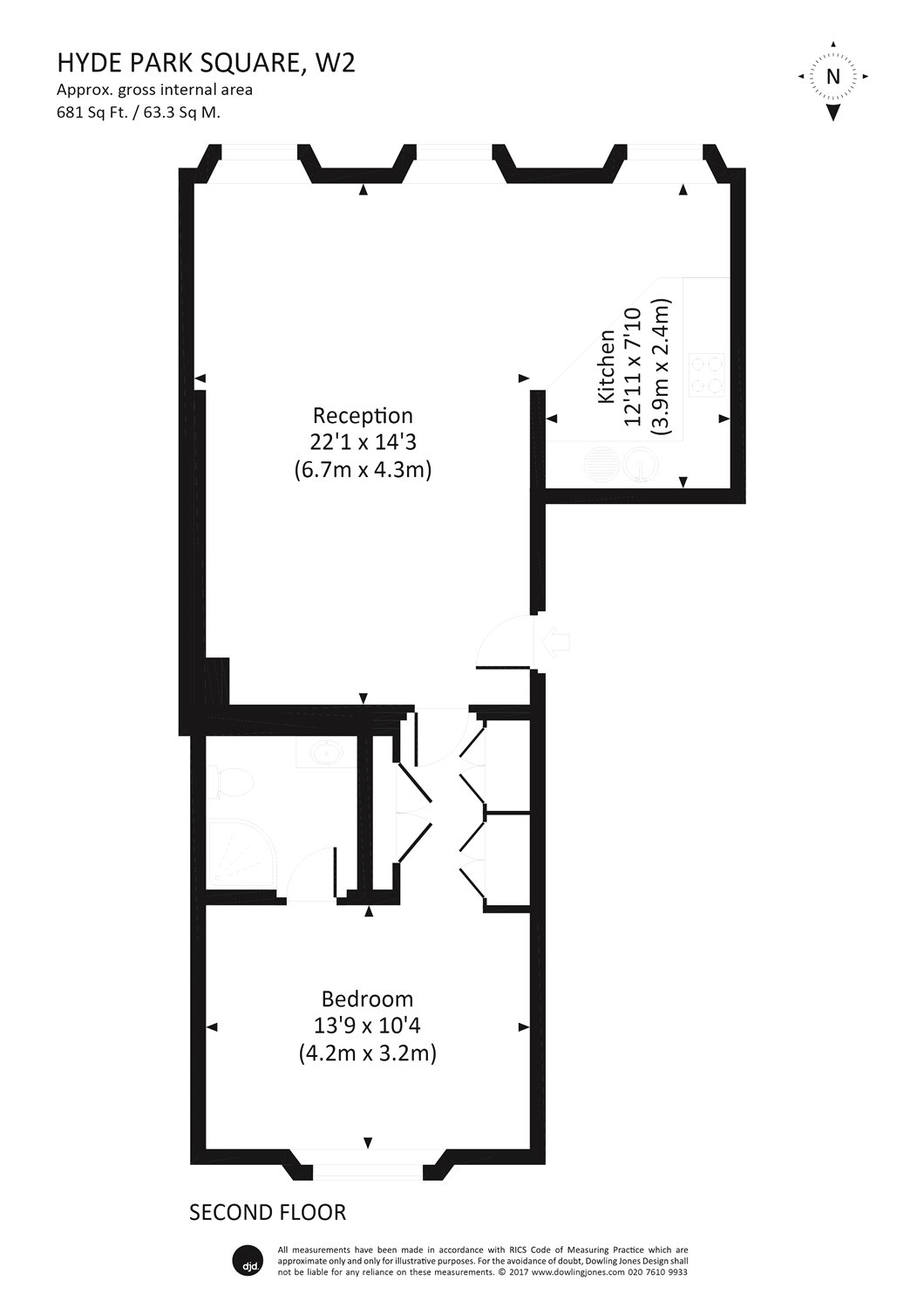 1 Bedrooms Flat for sale in Hyde Park Square, London W2