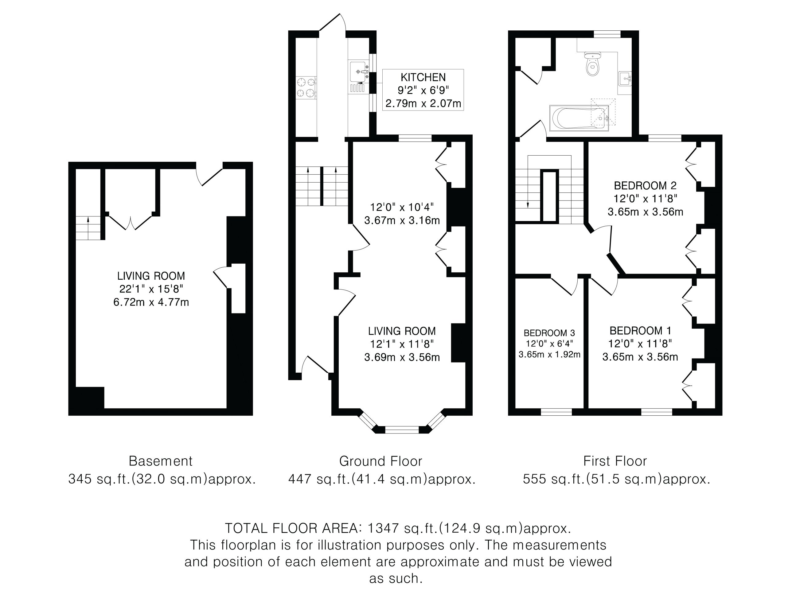 Oswald Road, St. Albans floorplan