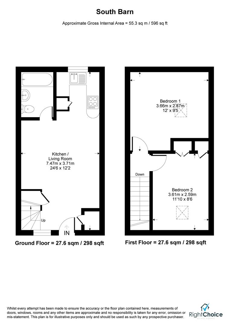 2 South Barn, Minchens Lane, Tadley floorplan