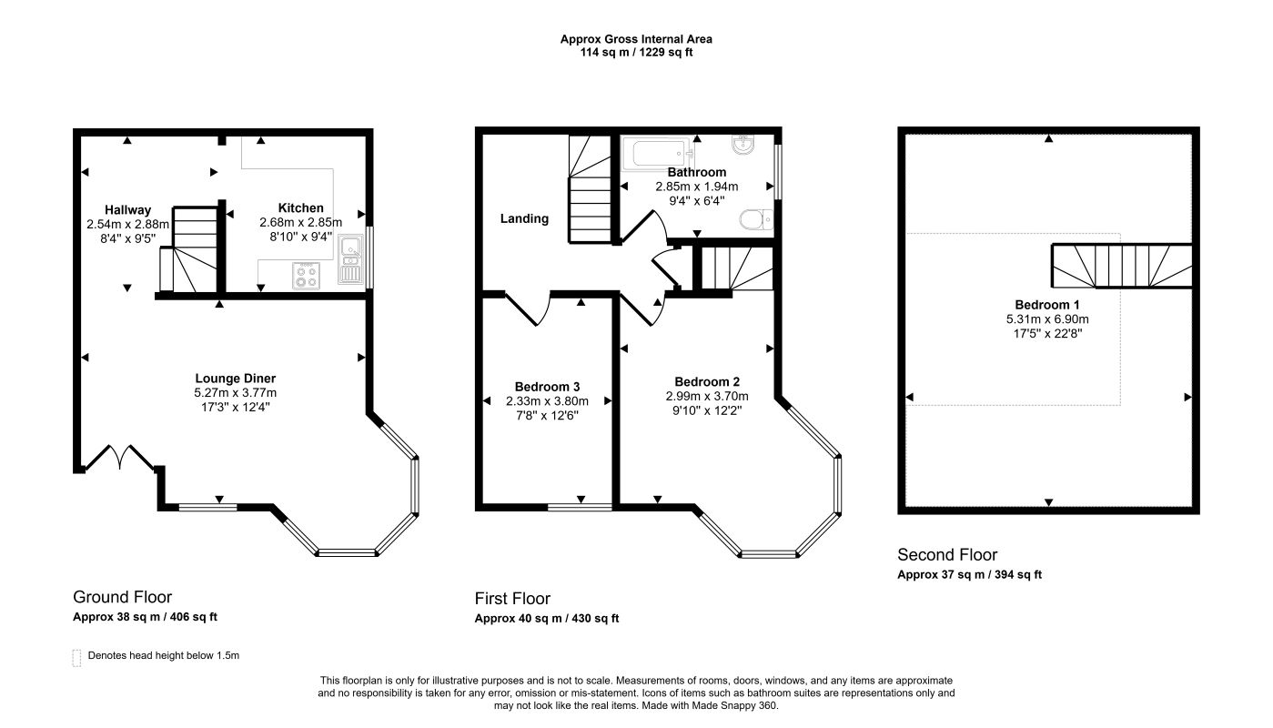 1, District Road, Wembley floorplan