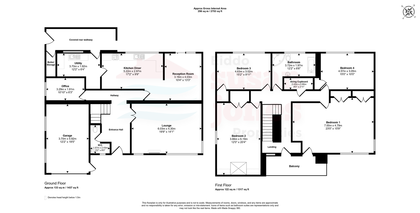 Fairlawn, Ala Road, Pwllheli floorplan