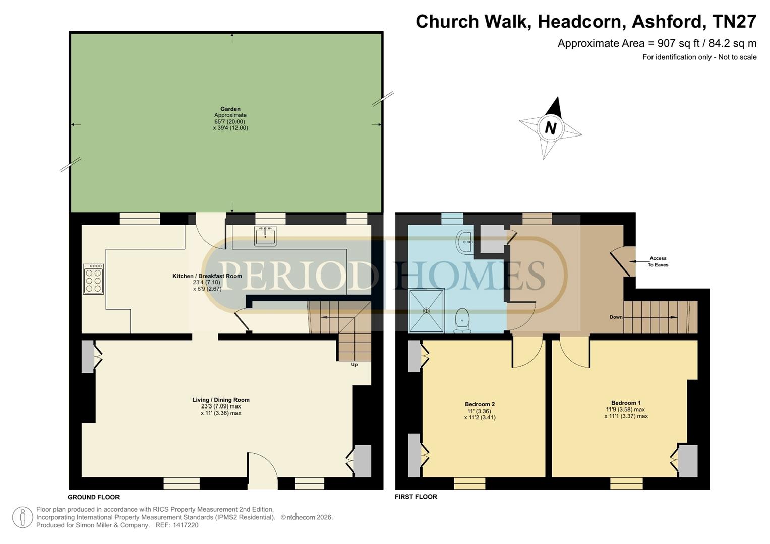 14, Church Walk, Headcorn floorplan