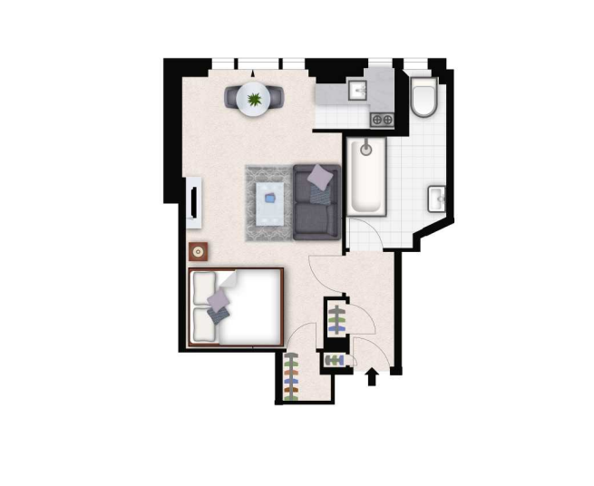Flat 68 Hill Street, Mayfair, London W1J, London floorplan
