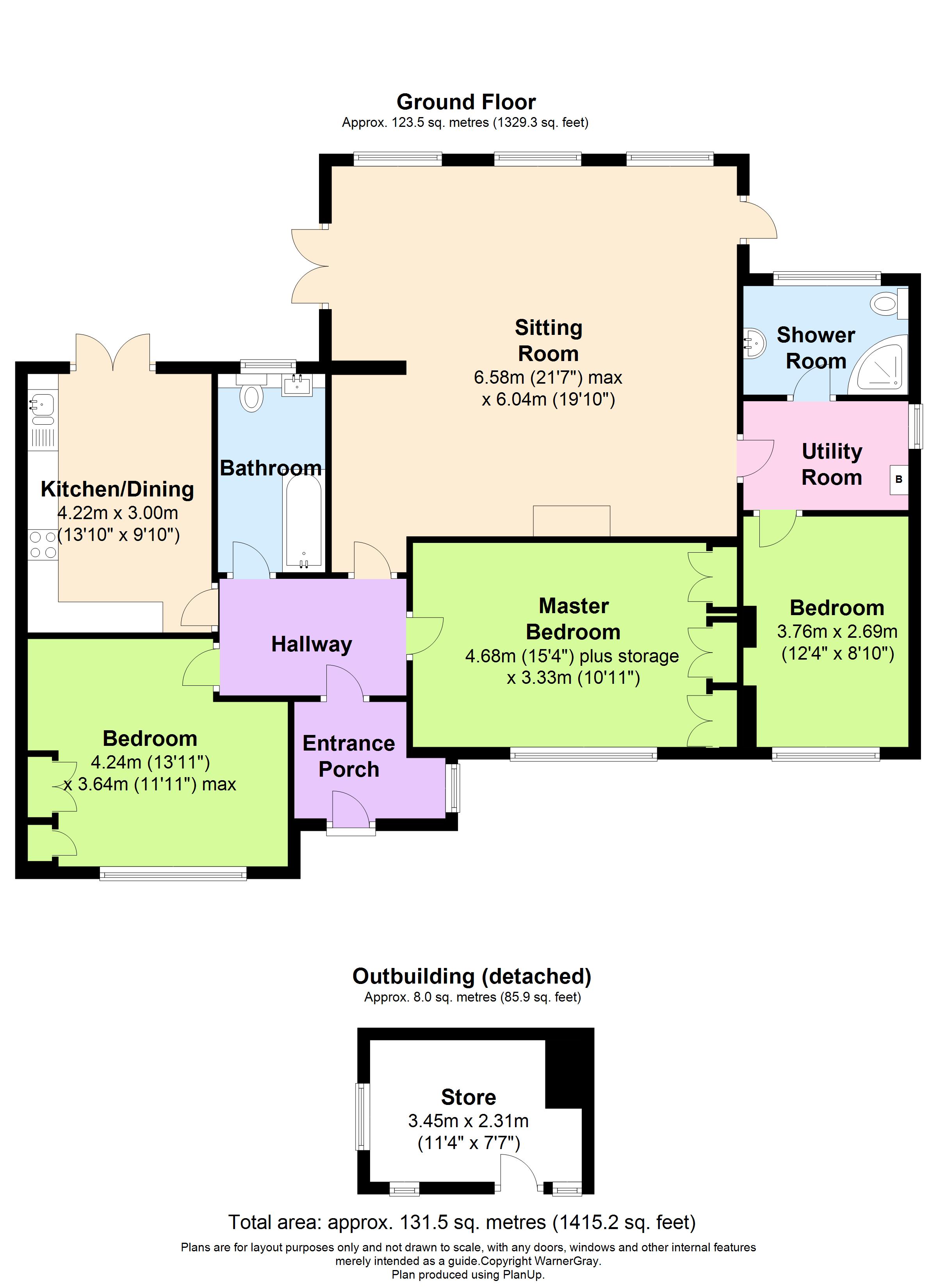 3 Bedrooms Detached bungalow for sale in Fair Meadow, Rye TN31