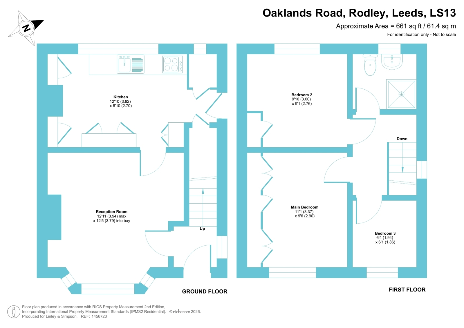 19, Oaklands Road, Leeds floorplan