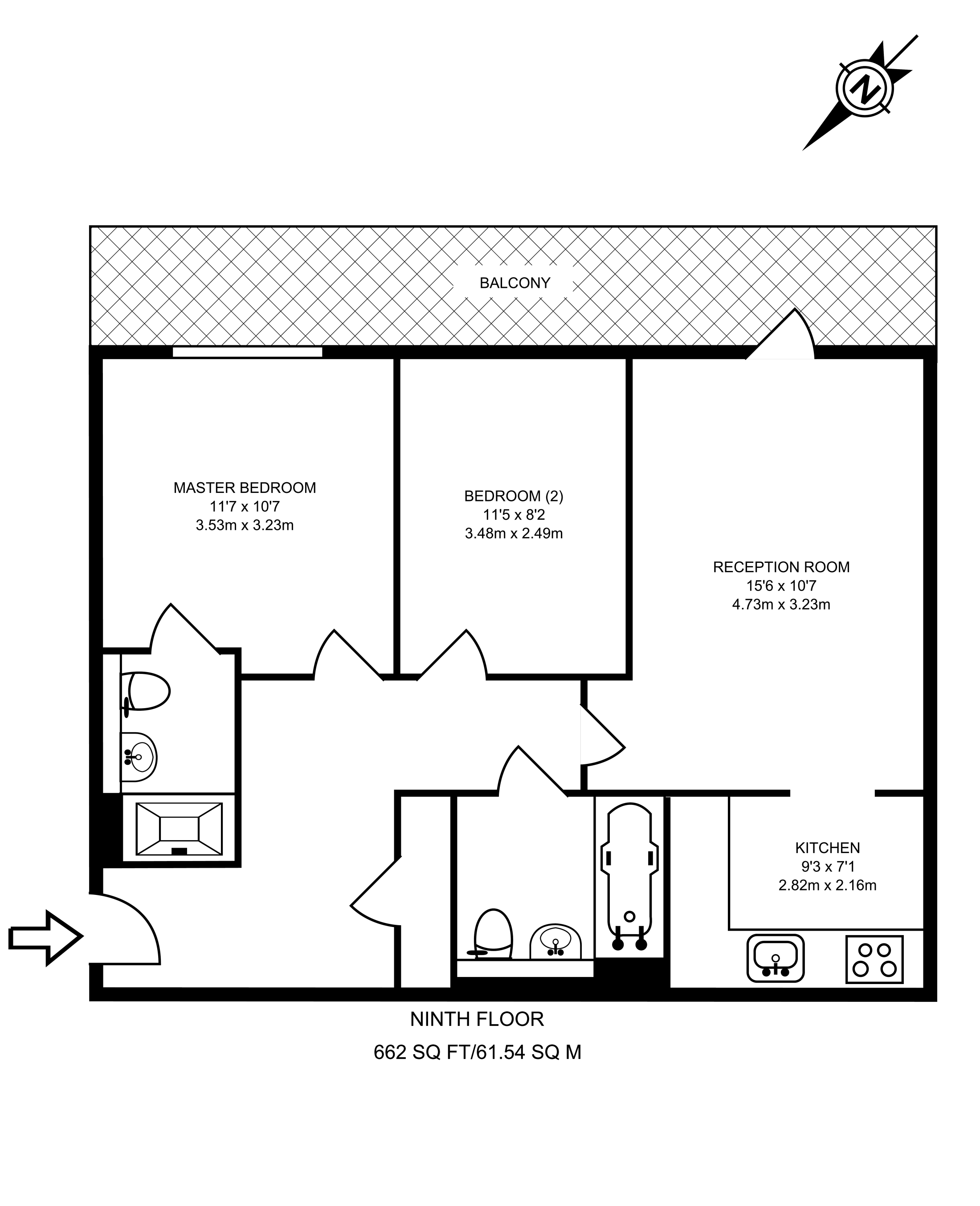 2 Bedrooms Flat for sale in Wharfside Point South, Docklands E14