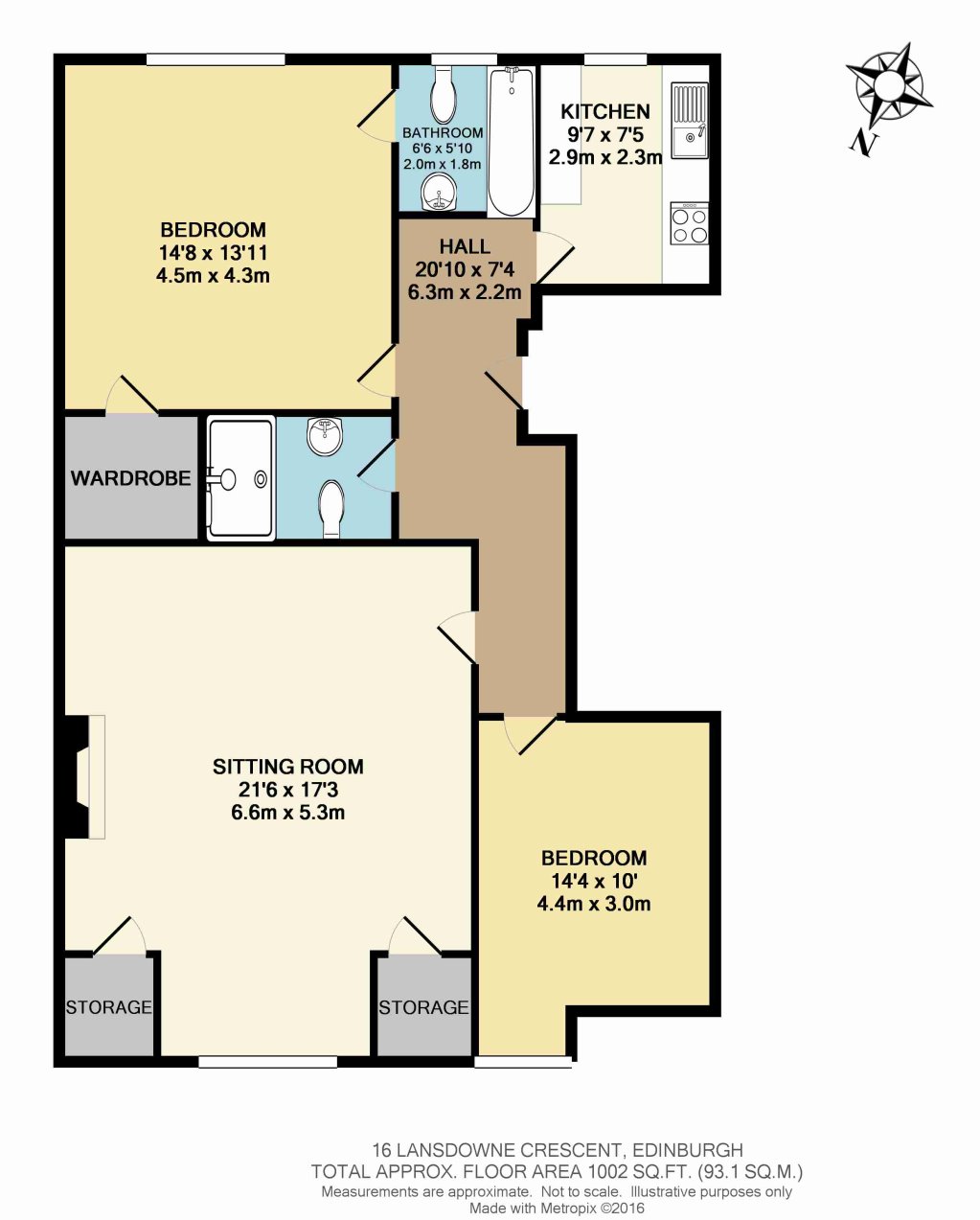 2 Bedrooms Flat to rent in Lansdowne Crescent, West End EH12