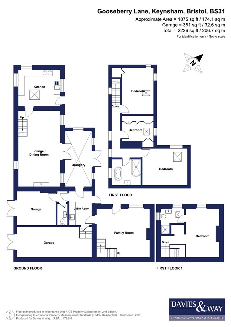 Chew Bridge Cottage, Gooseberry Lane, Bristol floorplan
