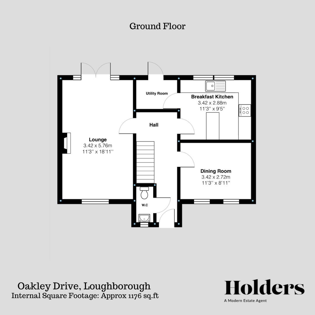 9, Oakley Drive, Loughborough floorplan