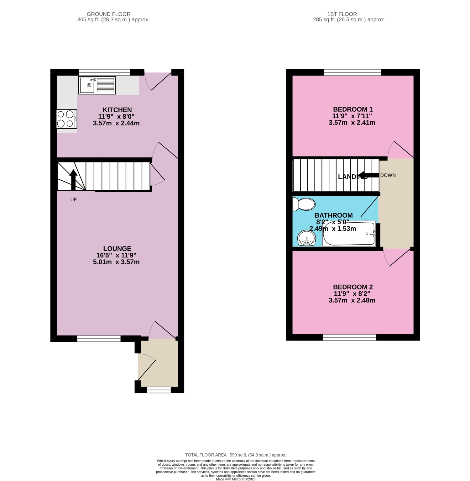 Natty Fields Close, Halifax floorplan
