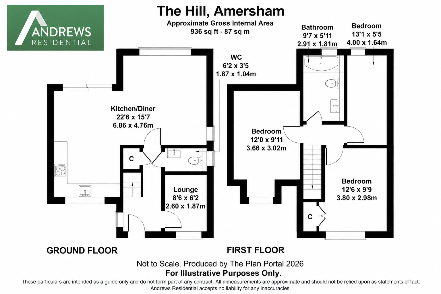 Winchmore cottage, The Hill, Amersham floorplan