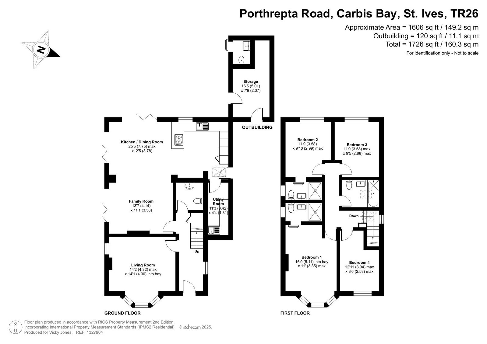 Chy-An-Eglos, Porthrepta Road, St. Ives floorplan