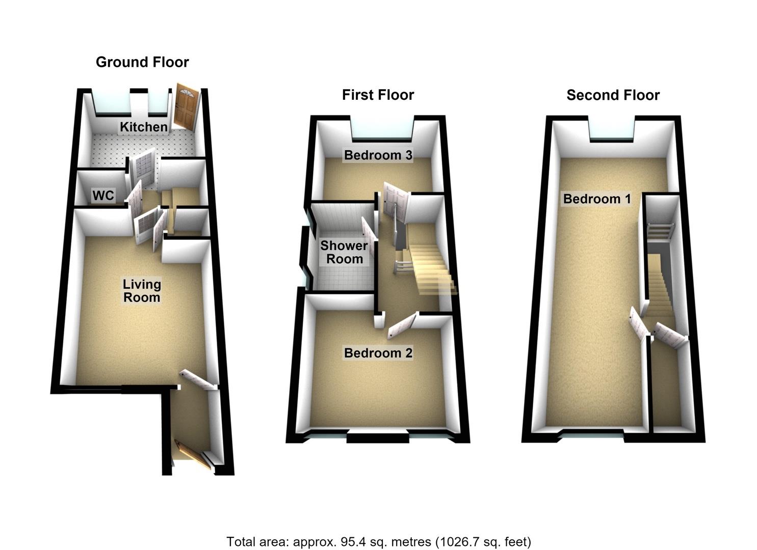 24, Fennel Way, Morpeth floorplan