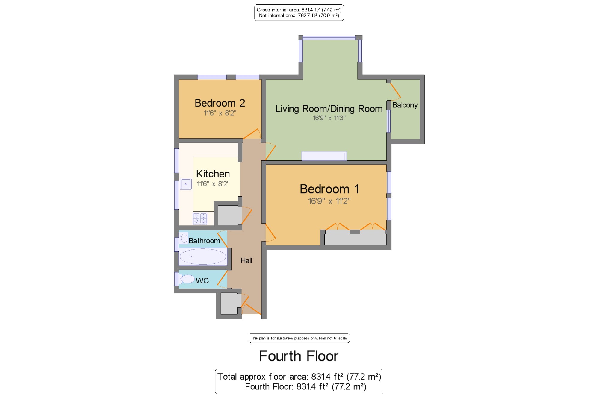 2 Bedrooms Flat for sale in Preston Grange, Grange Close, Brighton, East Sussex BN1