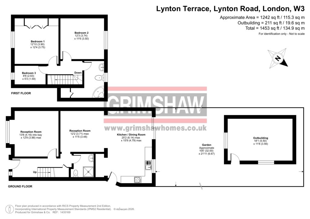 14, Lynton Terrace, West Acton floorplan