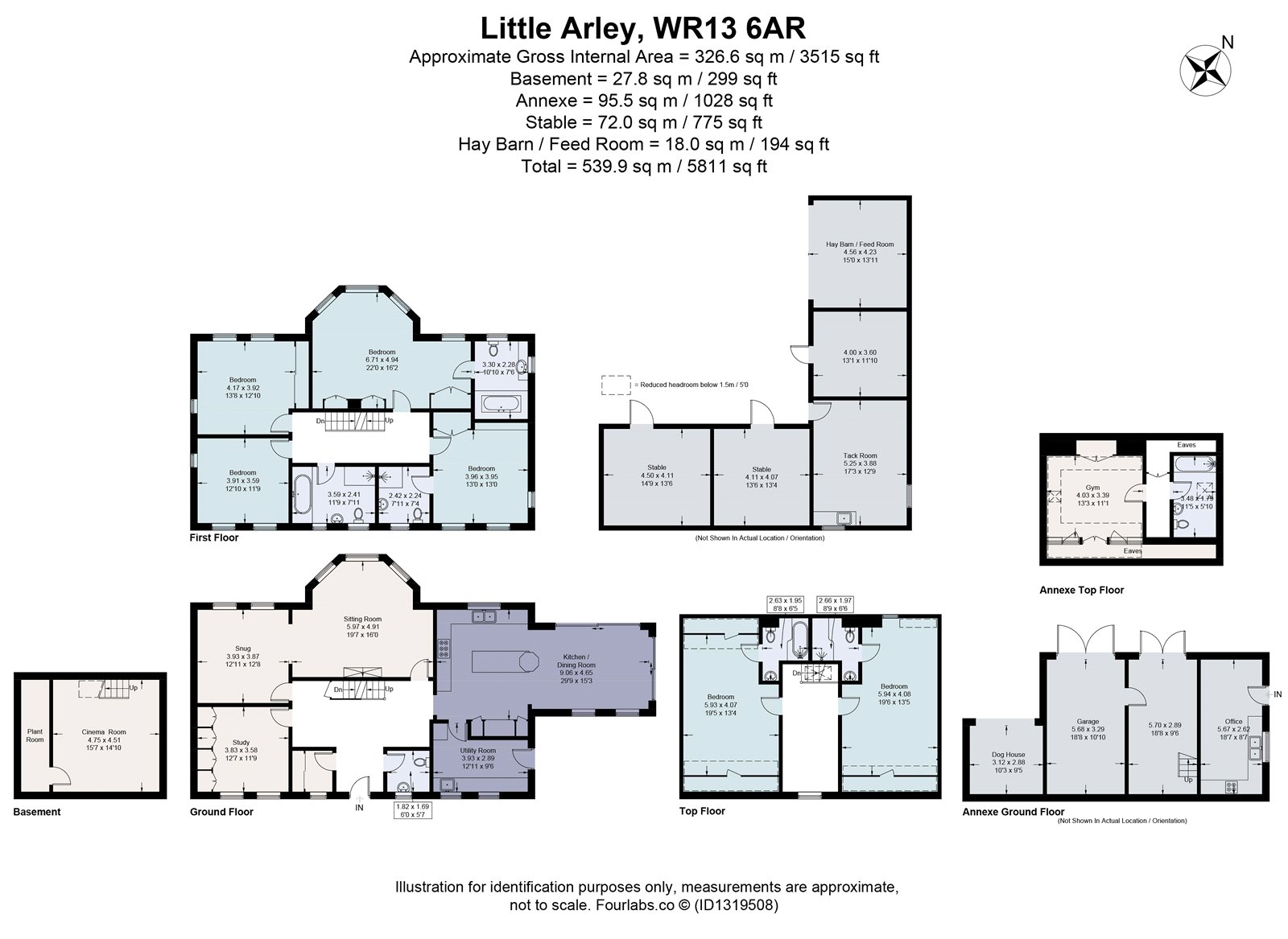 Little Arley,, Birtsmorton, Worcestershire floorplan