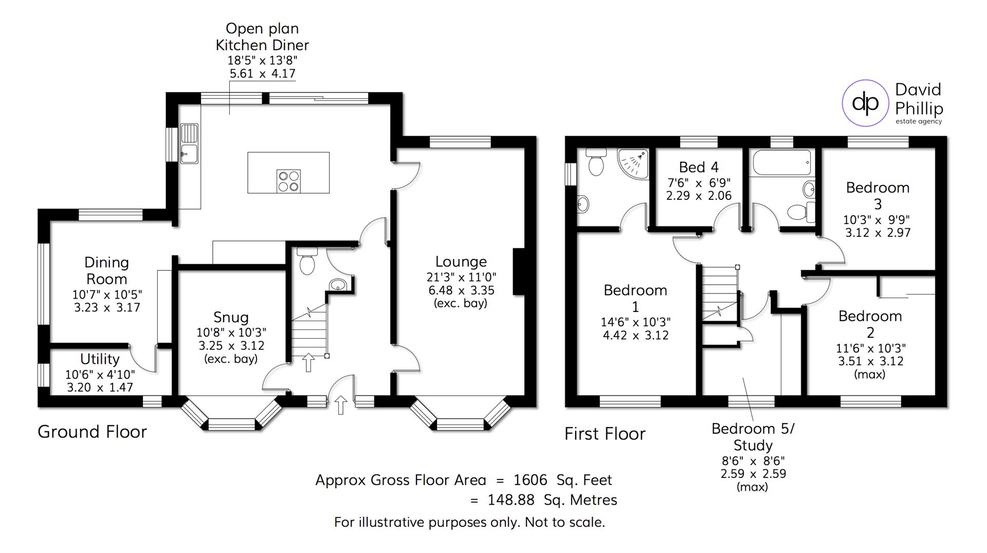 10, Hall Rise Close, Leeds floorplan