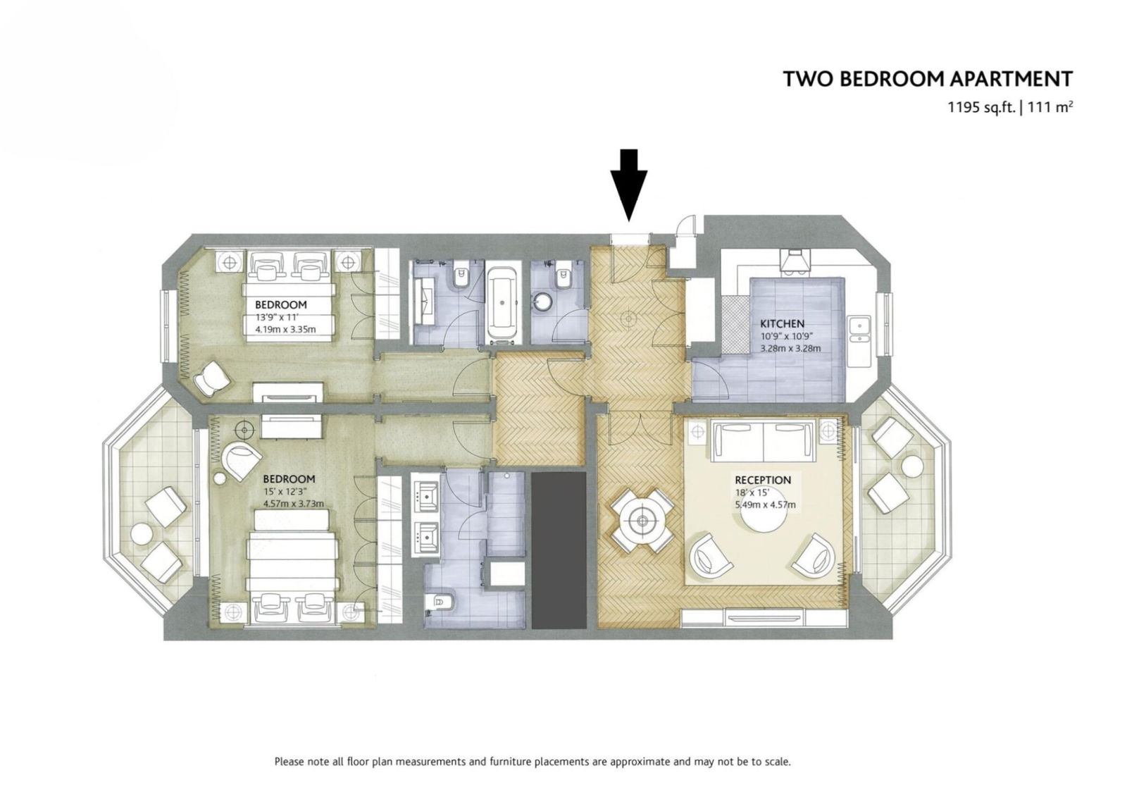 Gloucester Park Apartments,3G, Ashburn Place, London floorplan