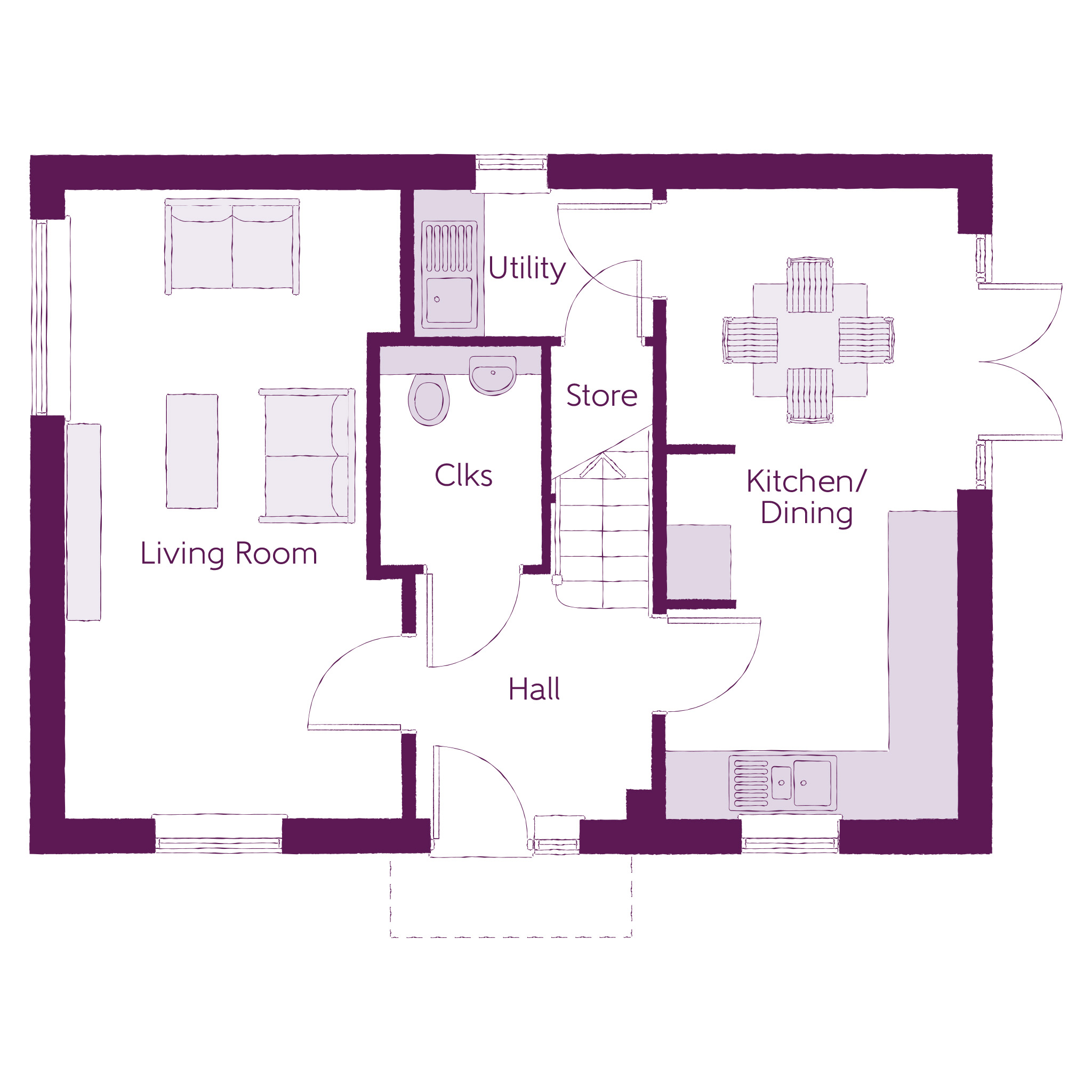 110, Stoke Road, Desborough floorplan