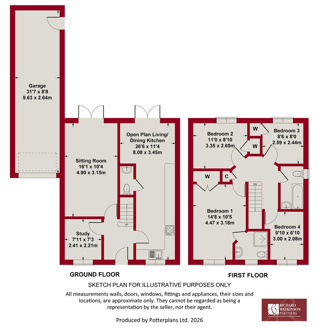 Wickliffe Park, Claypole floorplan