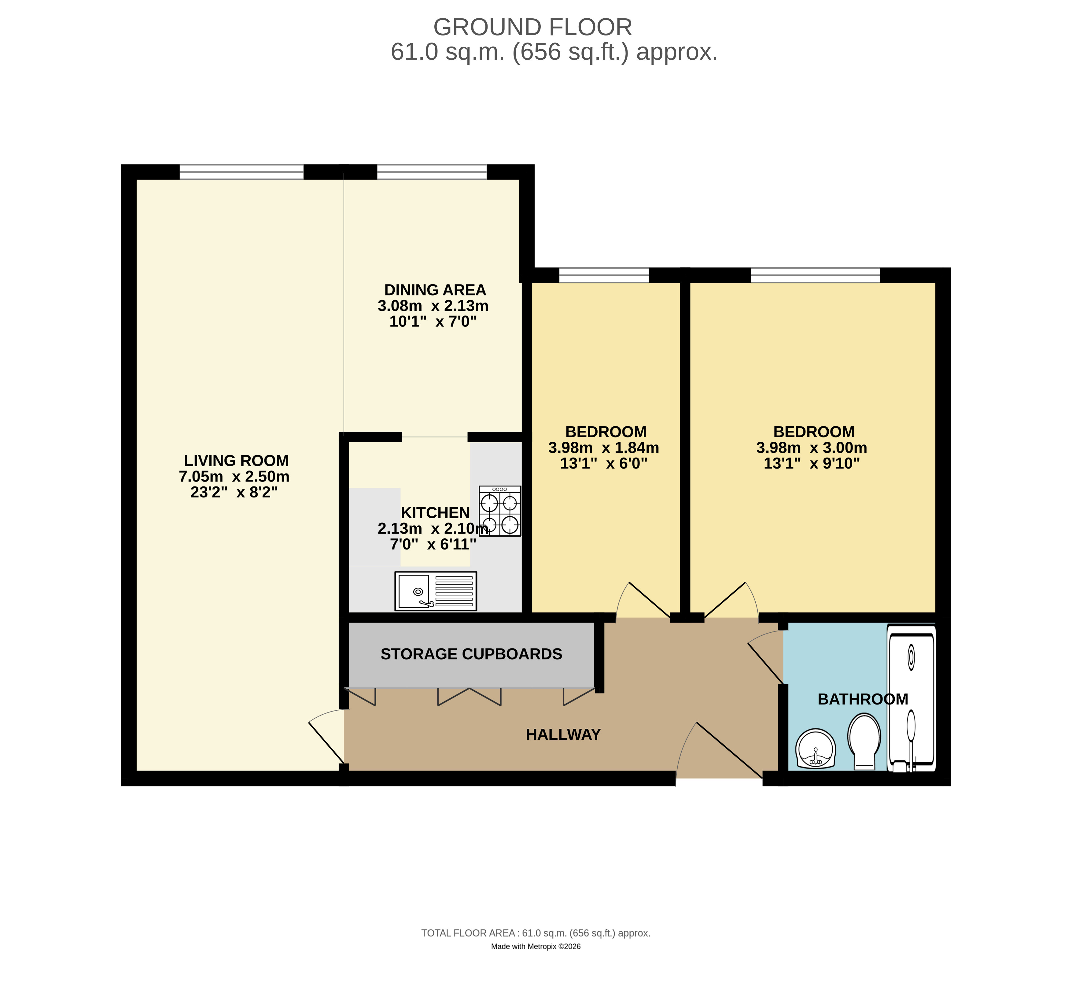 Flat 9, Victoria Grange, 119, Barlow Moor Road, Manchester floorplan